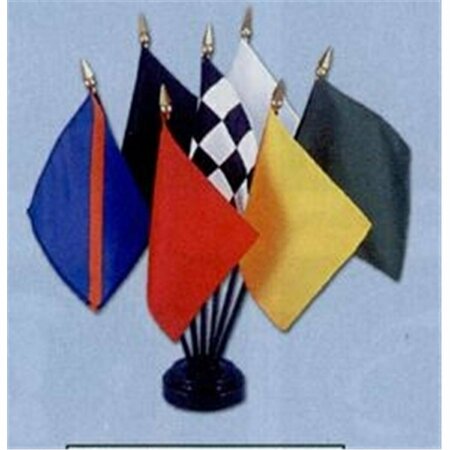 SS COLLECTIBLES 4 in. X 5 in. Miniature Auto Race Flag Set SS2521685